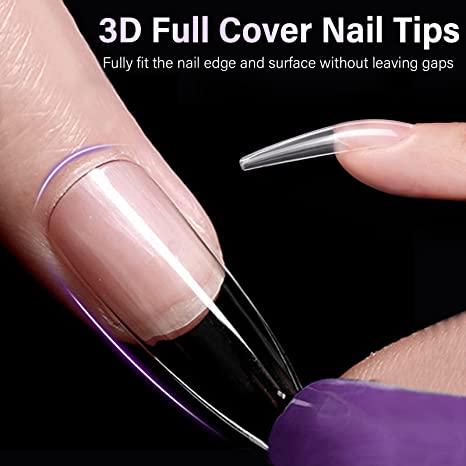 How to Apply Full Nail Tips With Polygel 