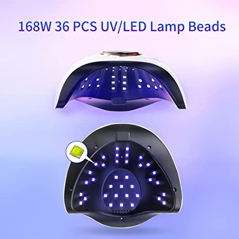 CANVALITE UV LED Nail Lamp Fast Curing Gel Nail for Home and Salon