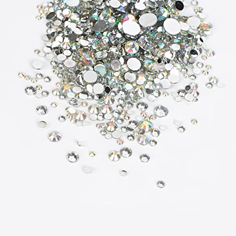Buy Jollin 3456pcs Flatback Rhinestones Glass Charms Diamantes Gems Stones  for Nail Art 6 Size ss4~ss12 Siam Online at desertcartCyprus