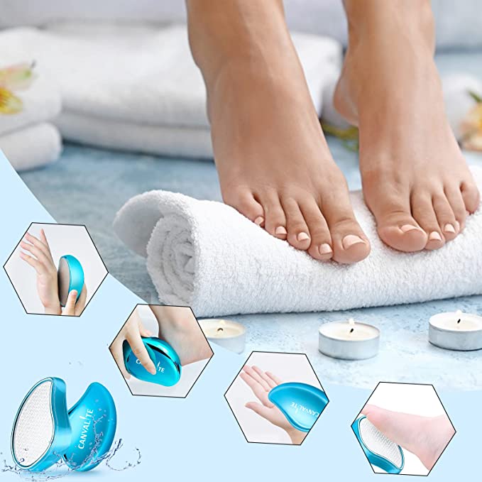 Foot File Callus Remover - Glass Foot Scrubber Heel Scraper For