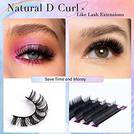 Canvalite Faux Mink Lashes Natural Look D Curl Lash Strip by Canvalite  (10 Pairs)