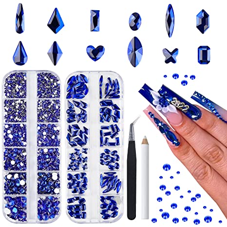 50+ Sophisticated Blue Almond Nails That Will Turn Heads
