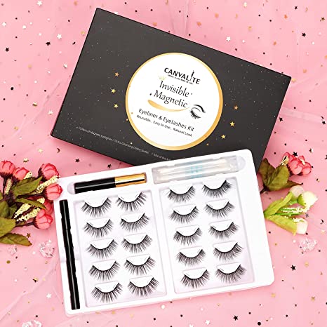 Canvalite Invisible Magnetic Eyelashes 15mm 10 Pairs(2 STYLES), ME01