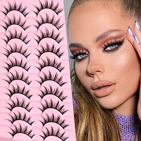 Manga Lashes Natural Anime Lashes 10 Pairs by Canvalite, Style Alice